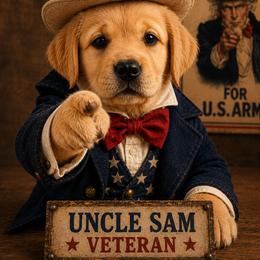 Uncle Sam - Yellow male Labrador Retriever puppy in Cheney, Washington from Loudon's Labradors