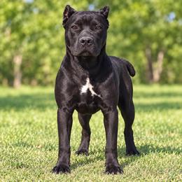 Purple Collar Girl - AKC and ICCF - Callie x Lawman - Black female Cane Corso puppy in Gorman, Texas from McOmber Country Kennels