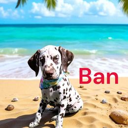 Ban - White and liver brown male Dalmatian puppy in Sierra Vista, Arizona from Fairytail Dalmatians