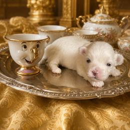 Beauty and the Beasts Chip - White male Maltese puppy in Liverpool, Pennsylvania from Miracles With Paws