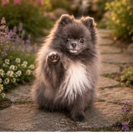 Lucus - Blue male Pomeranian puppy in Hand Place, Idaho from Idahoan Poms