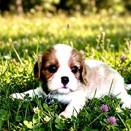 Rosie - Blenheim female Cavalier King Charles Spaniel puppy in Pennsylvania from Julie's Cavalier King Charles Spaniels