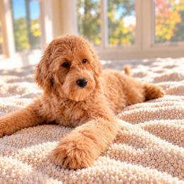 Dippin dots - Apricot female Goldendoodle puppy in North Royalton, Ohio from Johnson's Doodles