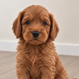 MJ - Red  female Goldendoodle puppy in Point, Texas from Tiny Paws Goldendoodles