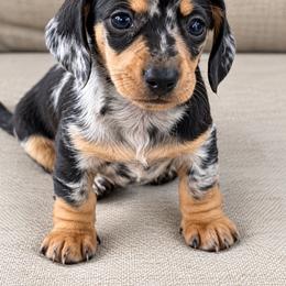 Eclipse - Dapple male Dachshund puppy in Salem, Oregon from Longdox Mini Dachshunds