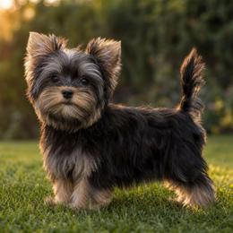 Mark - Black and tan male Yorkshire Terrier puppy in Lebanon, Kentucky from Mosaic Merle Doodles