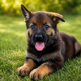 Purple Collar - Sable female German Shepherd puppy in Casscoe, Arkansas from Crown H Shepherds
