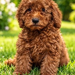 Boy 5 - Red  male Goldendoodle puppy in Sacramento, California from Golden doodles  Lovers
