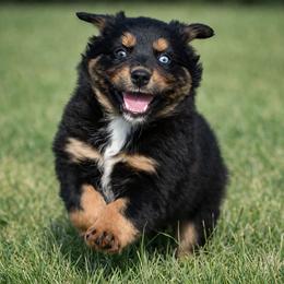 Sterling - Black tri male Miniature Australian Shepherd puppy in Lowgap, North Carolina from Baileys Mini Aussies