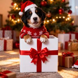 Girl 1 - Tri-color female Bernese Mountain Dog puppy in Hill, New Hampshire from Stone Hill Farm