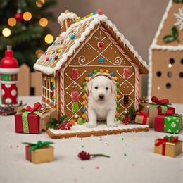 Brown Collar  (LL Bean) - White male Berger Blanc Suisse puppy in Rice Lake, Wisconsin from Windswept White Swiss Shepherds