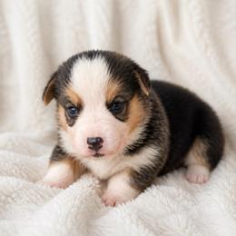 Pickle - Black and tan male Pembroke Welsh Corgi puppy in Beggs, Oklahoma from Blue Diamond Corgi’s