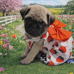 Delilah - Fawn female Pug puppy in Winter Haven, Florida from Lisa's Pugalicious Pugs