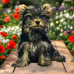 Rosalee - Black and tan female Yorkshire Terrier puppy in Denver, Colorado from Totty's Tiny Paws