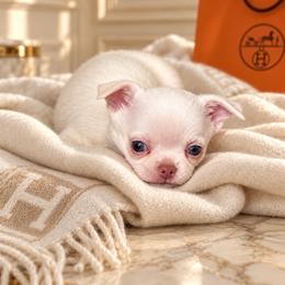 Marshmallow - White male Chihuahua puppy in Oviedo, Florida from ROYALCHIHUAHUAPUPPY