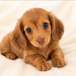Montana (shaded red) - Red male Dachshund puppy in Sebring, Florida from Mini Weenies