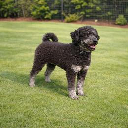 Pumpkin - Black female Whoodle puppy in Andalusia, Alabama from Kaleidoscope Kennels