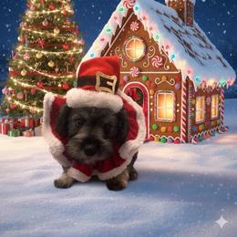 Venus - Salt and pepper female Miniature Schnauzer puppy in Cheyenne, Wyoming from Battlemountain Kennels