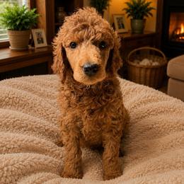 Rari - Red  female Poodle puppy in Mount Vernon, Illinois from AMC Poodles