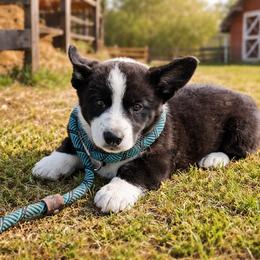 Austin - Black and white male Cardigan Welsh Corgi puppy in Kerens, West Virginia from Leather & Lace