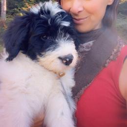 Girl 1 - White and black female Bordoodle puppy in Shelton, Washington from Prophecy Kennels