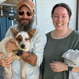 L65-01 - Red mottled male Australian Cattle Dog puppy in Sheridan, Oregon from 6pk Cattledogs