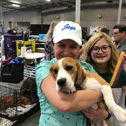 Porthos - Black tan and white male Beagle puppy in Needville, Texas from Rancho Robles Kennels