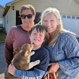 Caroline Ingalls - Gray and white female American Corgi puppy in Paden, Oklahoma from Sunray Ranch