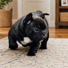Smudge - Brindle and white male French Bulldog puppy in Kerens, West Virginia from Leather & Lace