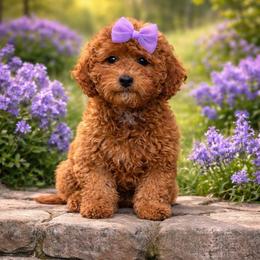 Amber - Red  female Goldendoodle puppy in Roseburg, Oregon from Dbos Furry Friends