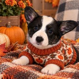Pearl - Black and white female Cardigan Welsh Corgi puppy in Kerens, West Virginia from Leather & Lace