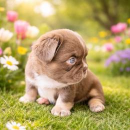 Rosie Rose - Tricolors female French Bulldog puppy in Glendale, Arizona from Frenchiepuphub