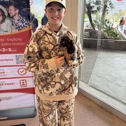 AKC Roadie - Chocolate and cream male Dachshund puppy in Joshua Tree, California from Desert Dreams Ranch