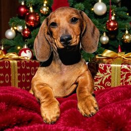 Hayes - Red male Dachshund puppy in Mountain Grove, Missouri from Blueprint K9 Dachshunds- www.BlueprintK9.com