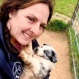 Athena - Blue merle female Australian Shepherd puppy in Mineral Wells, Texas from A6 Australian Shepards