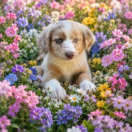 Zuma - Red merle female Miniature Australian Shepherd puppy in Lakeport, California from Akins Aussies/Wild Rose Ranch