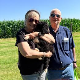 Miss Fl Green-Belle - Black and white female Aussiedoodle puppy in Williamsburg, Iowa from Terry Lynn's Aussiedoodles/My Blue Dog Ranch
