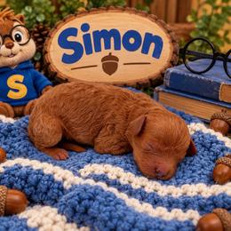 Simon - Red male Cavapoo puppy in Salt Lake City, Utah from SunnySide Mini Doodles