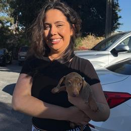 Tottie's Girl 1 - Dapple female Dachshund puppy in Joshua Tree, California from Desert Dreams Ranch