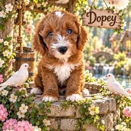 Dopey (7 dwarfs theme) - Red  male Goldendoodle puppy in Ozark, Missouri from Halo Doodles