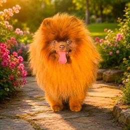 Cash - Chocolate male Pomeranian puppy in Visalia, California from Exotic_fresita_poms
