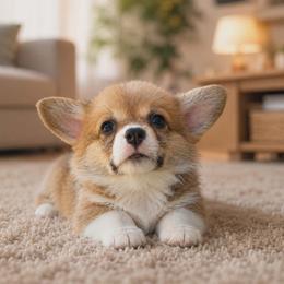 Irving Algiz Gebo - Fawn male Pembroke Welsh Corgi puppy in Hallandalle, Florida from Algiz Gebo