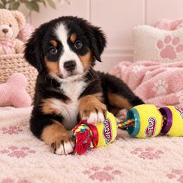 Lemon - Tri-color female Bernese Mountain Dog puppy in Yuciapa, California from AlltheDoodlez_
