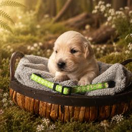 Boy 3 - Light golden male Golden Retriever puppy in Ormond Beach, Florida from Sterling Run Retrievers
