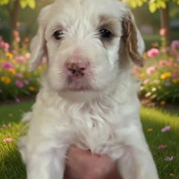 Missy - Parti female Goldendoodle puppy in Murrieta Ca, California from Gloria's Goldendoodles