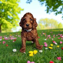 Boy 5- Representative Picture - Red Irish Doodle puppy in Madison, Wisconsin from Morningside Doodles