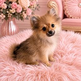 AKC Female Orange sable Pomeranian - Orange sable female Pomeranian puppy in Jacksonville, North Carolina from Pomeranians DelReal