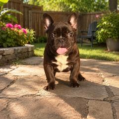 Negan - Brindle male French Bulldog puppy in Reading, Pennsylvania from Roxy & Co.