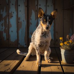 Rhinestone Cowgirl - Blue mottled female Australian Cattle Dog puppy in Kalispell, Montana from BTR Australian Cattle Dogs