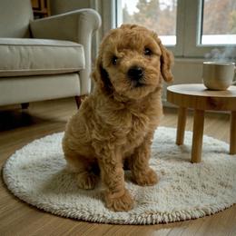 Benny - Cream male Poodle puppy in Miami, Florida from Mario’s Pups